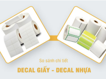 Decal giấy và decal nhựa​: Phân biệt sự khác nhau