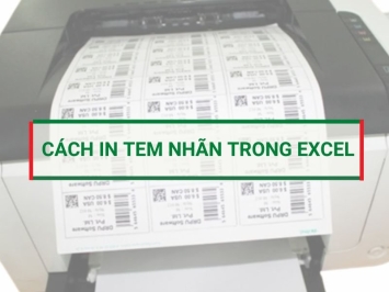 Cách in tem nhãn trong excel đơn giản