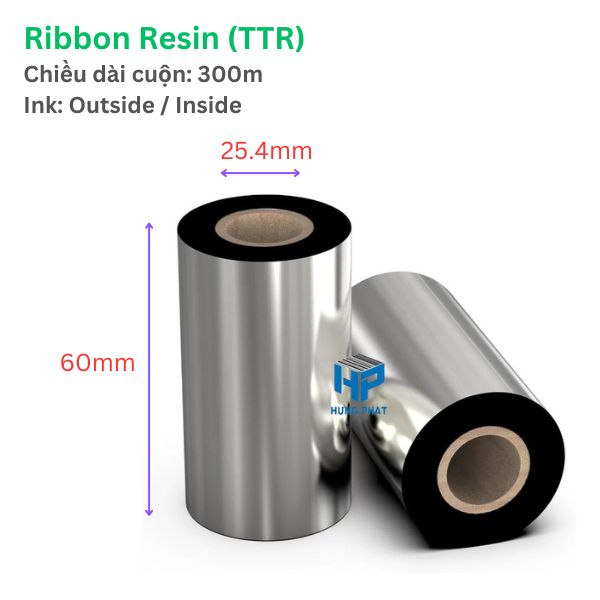 Giới thiệu về mực in mã vạch ribbon resin 60mm x 300m