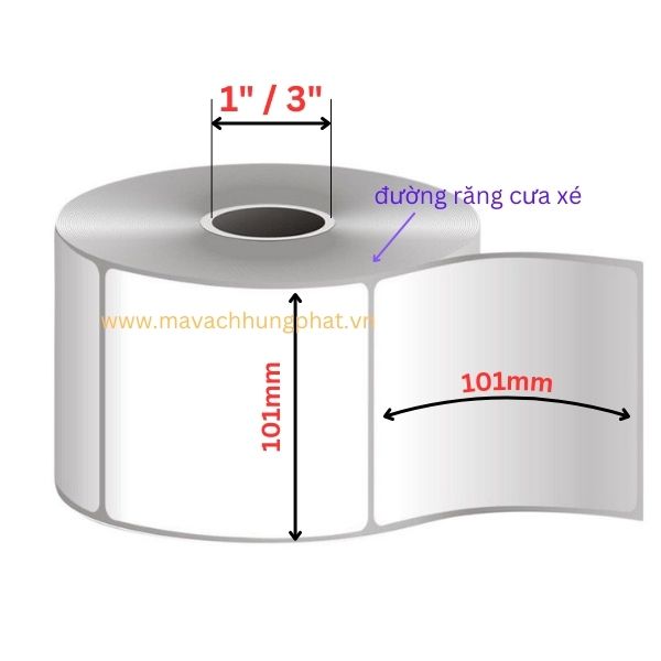 Giới thiệu giấy in mã vạch 101mm x 101mm