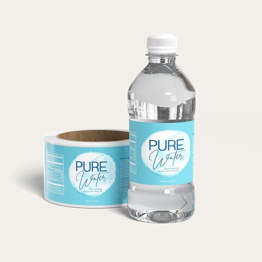 Tem chữ nhật dài dán lọ gia vị, chai nước