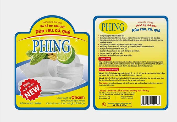 Tem đơn giản ghi hướng dẫn sử dụng