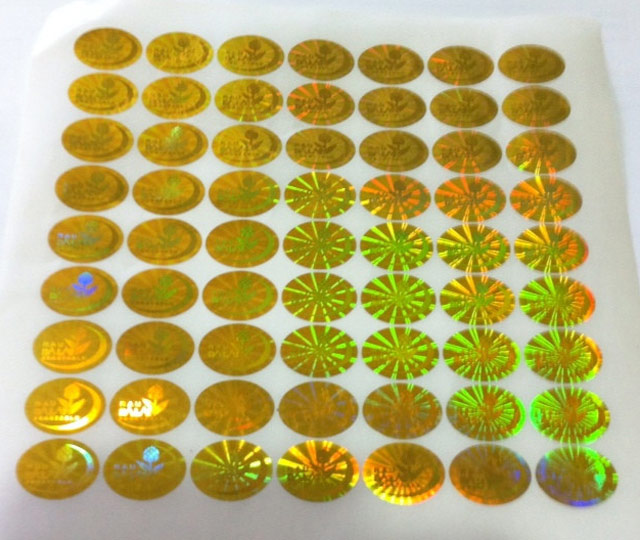 Tem decal ánh kim bạc