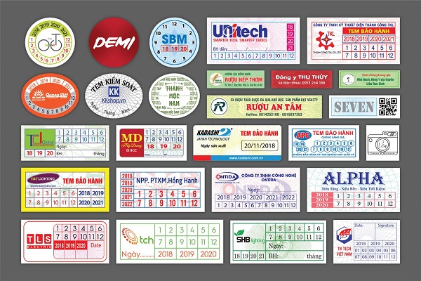 Cách lựa chọn kích thước tem nhãn chữ nhật phù hợp