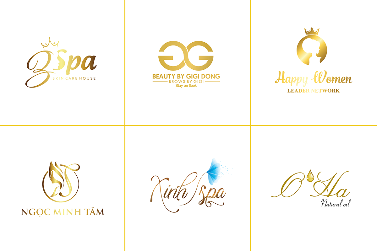 Logo spa chữ viết tay sang trọng
