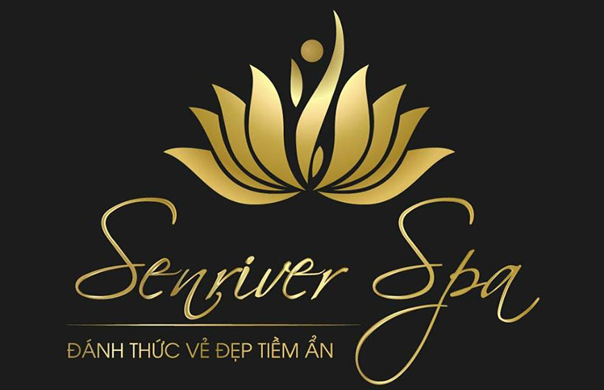Logo spa chữ cái kết hợp biểu tượng