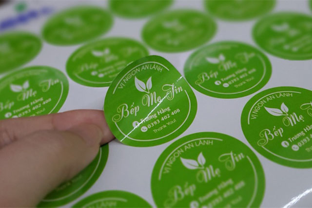 Decal nhựa (PVC, PP) tròn