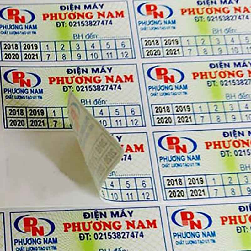 Tem hình chữ nhật dùng cho điện tử, camera, laptop, máy lọc không khí…