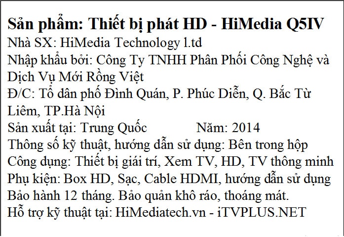 Quy định tem phụ hàng nhập khẩu 