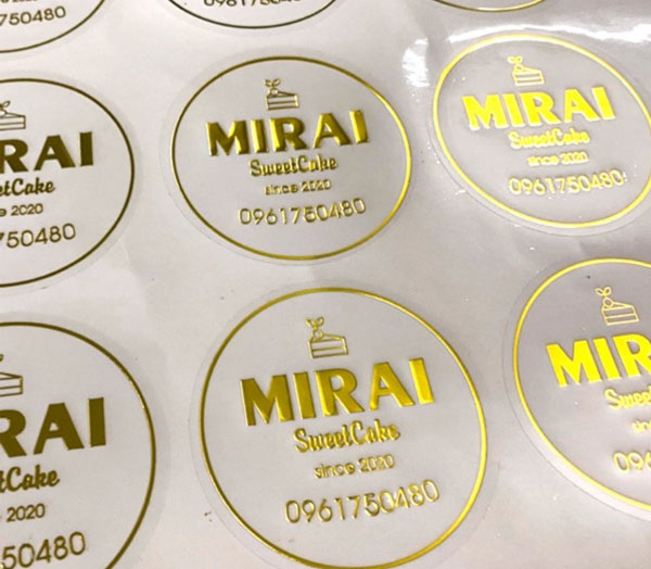In tem ép kim, ép nhũ được thực hiện bởi Mã Vạch Hưng Phát