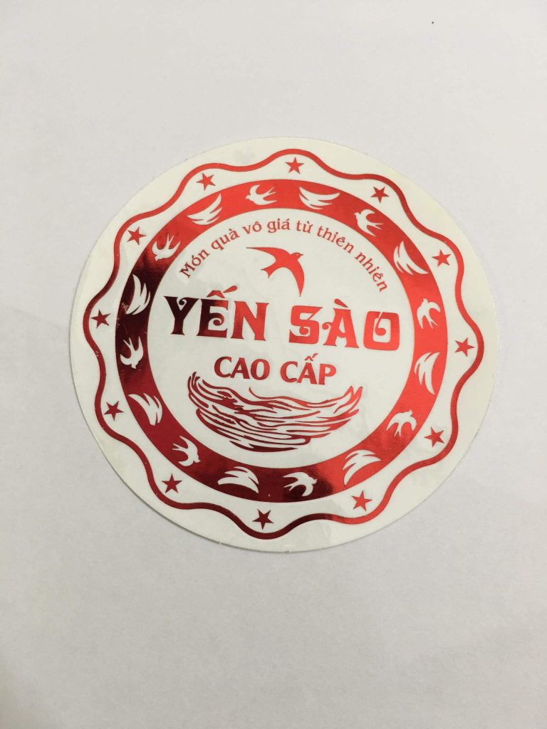 Mẫu in tem nhãn yến sào đẹp, cuốn hút
