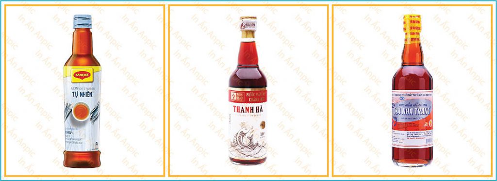 Thiết kế tem nhãn chai nước mắm ngày càng tối giản nhưng mang đến tính nổi bật cho sản phẩm