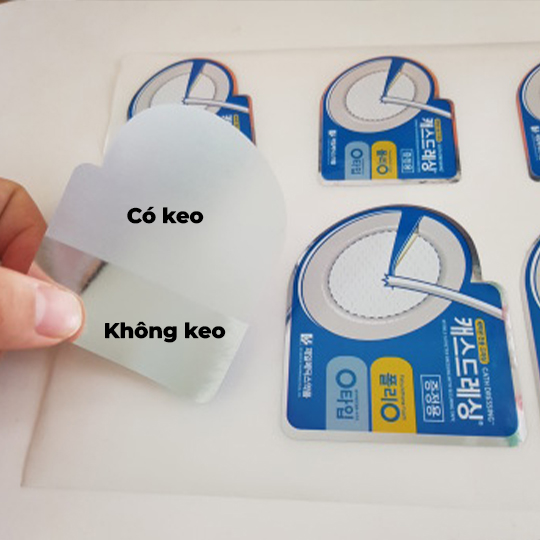 Tem nhãn in - Gia công tách ghép, khử keo