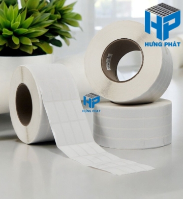 Giấy Decal in mã vạch kích thước 35mm x 55mm