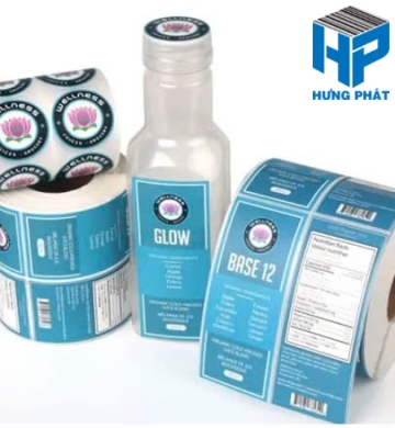Tem nhãn in Decal nhựa PVC - Decal nhựa PP - Decal nhựa PET