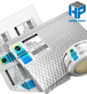Tem nhãn Decal cuộn In sẵn logo, Thông Tin Công Ty, Dữ Liệu Cố Định