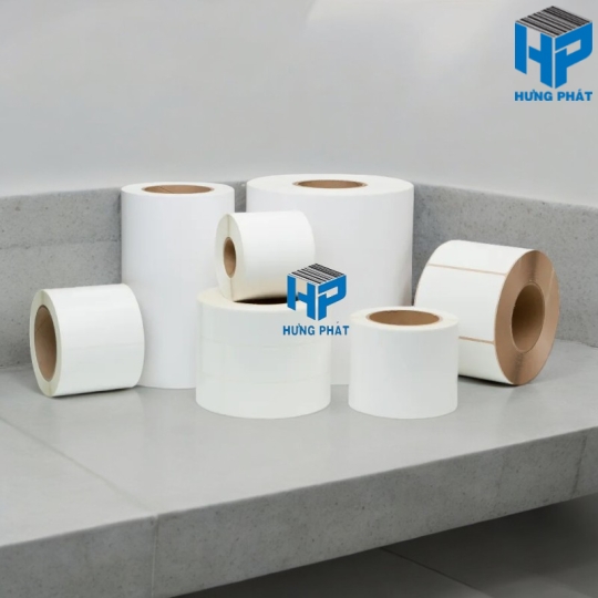 Giấy in mã vạch chất liệu Giấy Decal nhiệt
