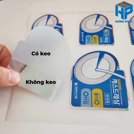 In tem tách ghép, khử keo
