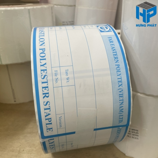 Tem nhãn Decal cuộn In sẵn logo, Thông Tin Công Ty, Dữ Liệu Cố Định
