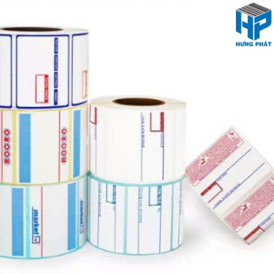 Tem nhãn Decal cuộn In sẵn logo, Thông Tin Công Ty, Dữ Liệu Cố Định