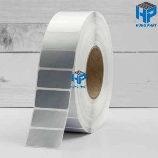 Giấy in mã vạch chất liệu Giấy Decal Xi bạc