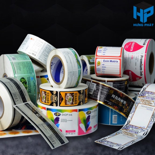 Tem nhãn in Decal nhựa PVC - Decal nhựa PP - Decal nhựa PET