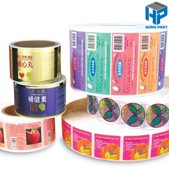 Tem nhãn in Decal nhựa PVC - Decal nhựa PP - Decal nhựa PET
