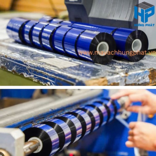 Mực in mã vạch Wax 230mm x 300m - Ruy băng in mã vạch